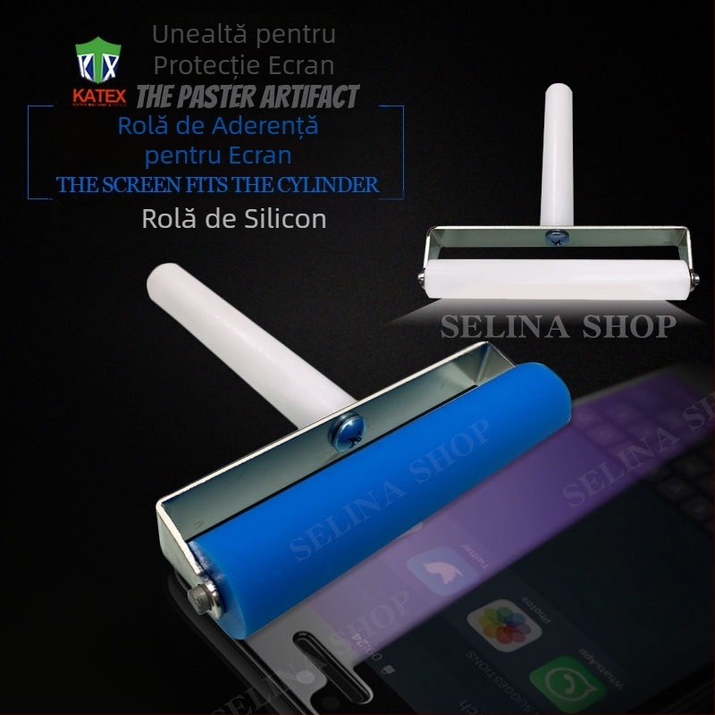 Rolă de împingere pentru ecranul telefonului mobil, importată din oțel inoxidabil, roată de împingere manuală, folie antispumantă, roată de împingere pentru ecran LED