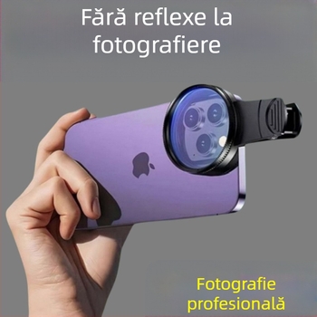 Polarizator telefon mobil filtru special pentru fotografie fotografie HD polarizator cpl profesional universal 52/49mm fotografie auxiliară