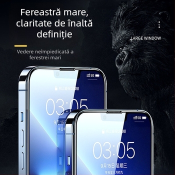 Folie de protecție din aluminiu cu arc mare pentru Apple 16pro, neporoasă, rezistentă la praf, 13pro, anti-presare, margine 14 King Kong, folie de telefon mobilă