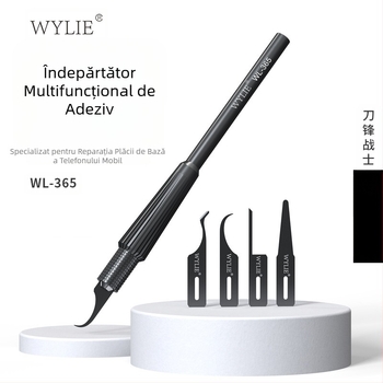 Cuțit multifuncțional Willy Wl-365 (Blade Warrior) pentru lustruit și îndepărtarea lipiciului, special conceput pentru repararea plăcilor de bază ale telefoanelor mobile