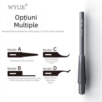 Cuțit multifuncțional Willy Wl-365 (Blade Warrior) pentru lustruit și îndepărtarea lipiciului, special conceput pentru repararea plăcilor de bază ale telefoanelor mobile