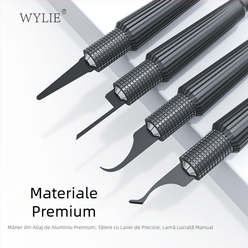 Cuțit multifuncțional Willy Wl-365 (Blade Warrior) pentru lustruit și îndepărtarea lipiciului, special conceput pentru repararea plăcilor de bază ale telefoanelor mobile