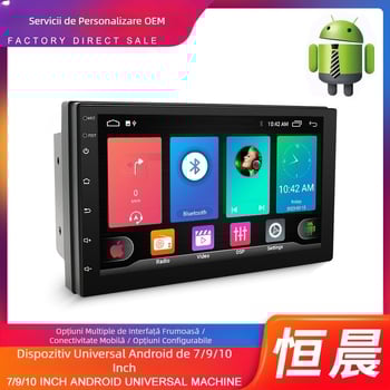 Vânzare transfrontalieră fierbinte, sistem de navigație auto cu ecran mare de 7 inch, 9 inch, 10 inch, all-in-one, Hengchen Android, sistem de navigație auto universal 8227
