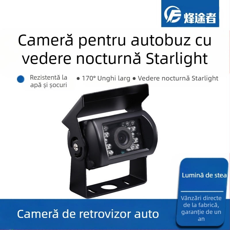 Cameră de autobuz cu infraroșu, 24V, mașină de marfă, vedere nocturnă HD, vedere spate, cap de imagine CCD direct din fabrică