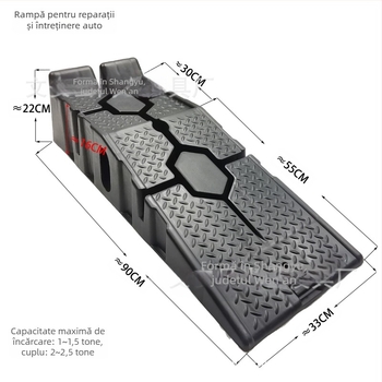 Suport de întreținere auto, scule de reparații auto din plastic antiderapant, rampă de întreținere, scară, rampă de schimb ulei