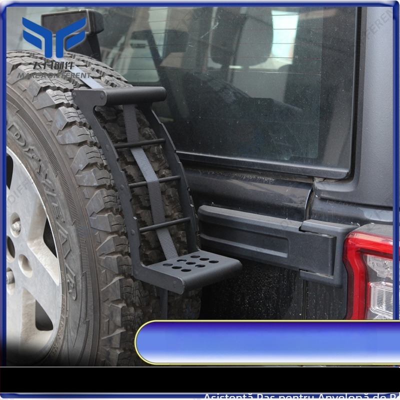 Potrivit pentru scară de urcare pentru anvelopele din spate de tip vehicul off-road, scară de urcare pentru anvelopele de rezervă off-road, scară auxiliară de îmbarcare pentru anvelopele de rezervă