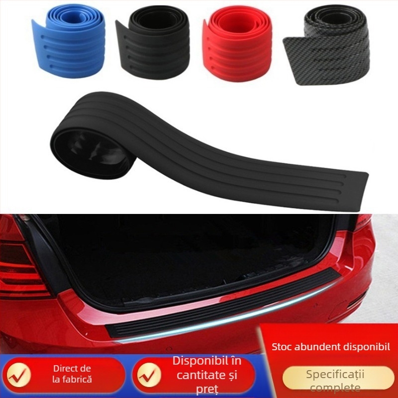 Bandă de protecție pentru portbagaj auto, bandă de prag, autocolant de protecție pentru portbagaj anti-zgârieturi, anti-coliziune, bandă anti-zgârieturi, modificare a plăcii de protecție spate