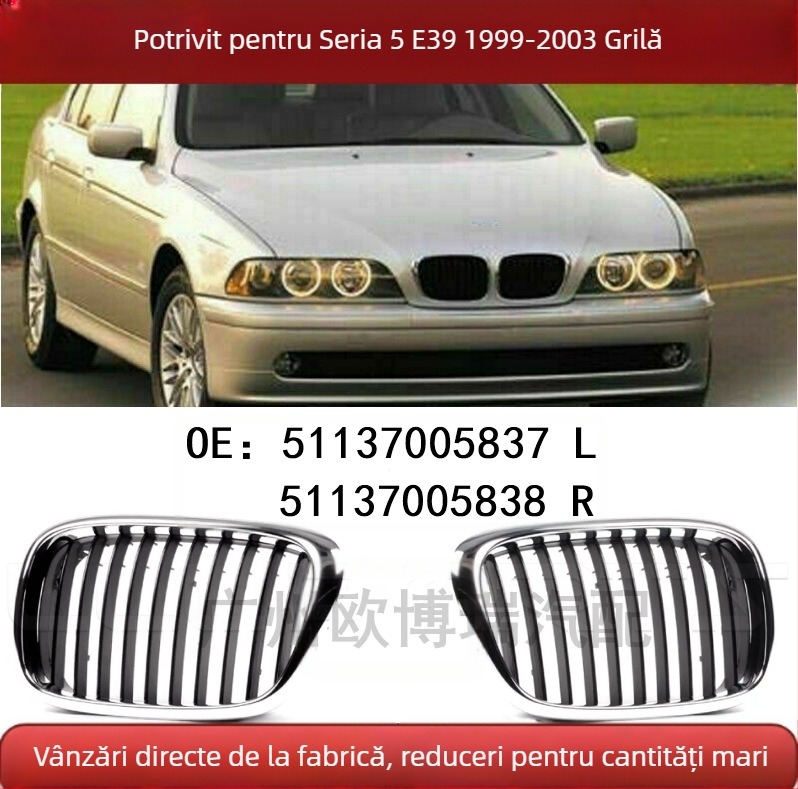 Grilă față capac motor compatibilă cu BMW E39 51137005837 51137005838