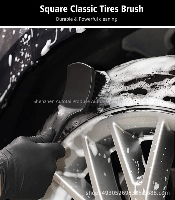 Set de 4 piese pentru spălătorie auto Amazon, perie de curățare a butucului roții din oțel, perie de curățare a anvelopelor Bell, perie de curățare a anvelopelor