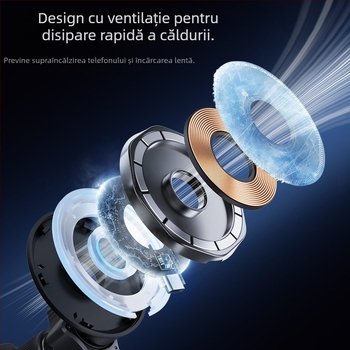 Suport auto nou cu încărcare wireless, priză de aer, magnetic, MagSafe, universal, cu rotație de 360 de grade