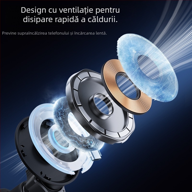Suport auto nou cu încărcare wireless, priză de aer, magnetic, MagSafe, universal, cu rotație de 360 de grade