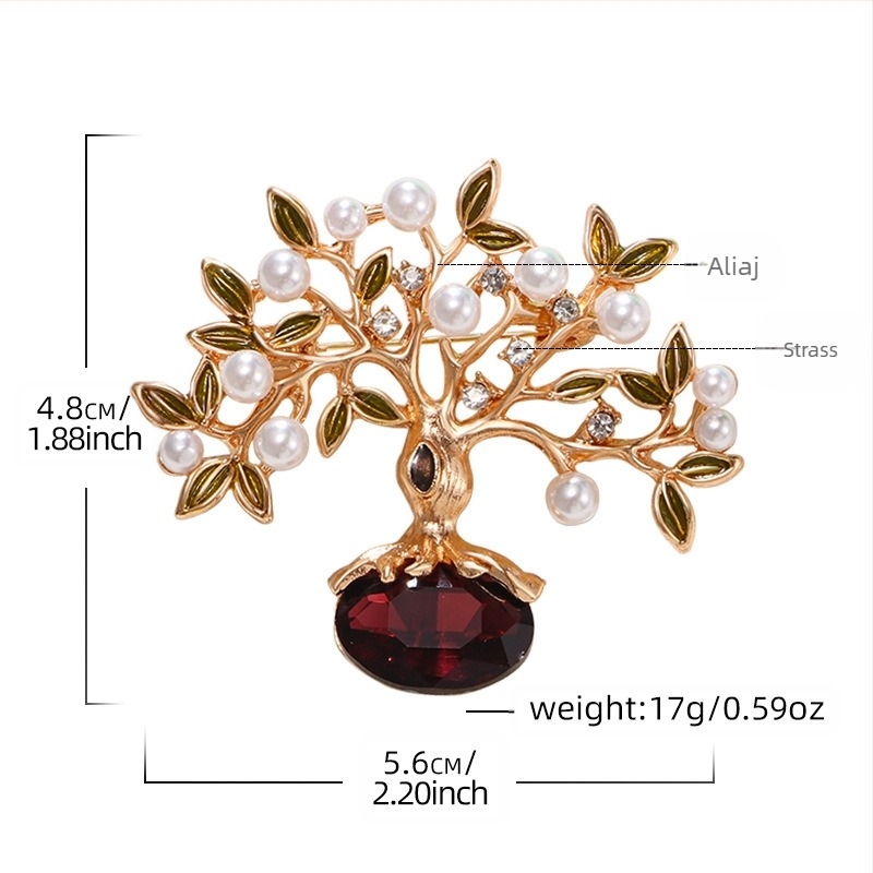 Broșă cu cristale, stil nou, broșă cu frunze retro la modă, accesorii pentru haine, en-gros în stoc