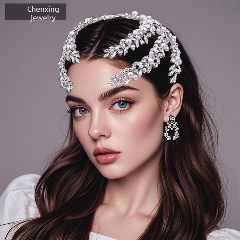 Star CX530 mireasă stras simplu lumină lux pieptene de păr nuntă coafură studio pălării accesorii elegante de păr