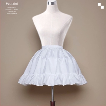 Fustă zilnică cu bretele, rochie tutu violentă, fustă scurtă, model os de pește, rochie de mireasă reglabilă, plisată, jupon