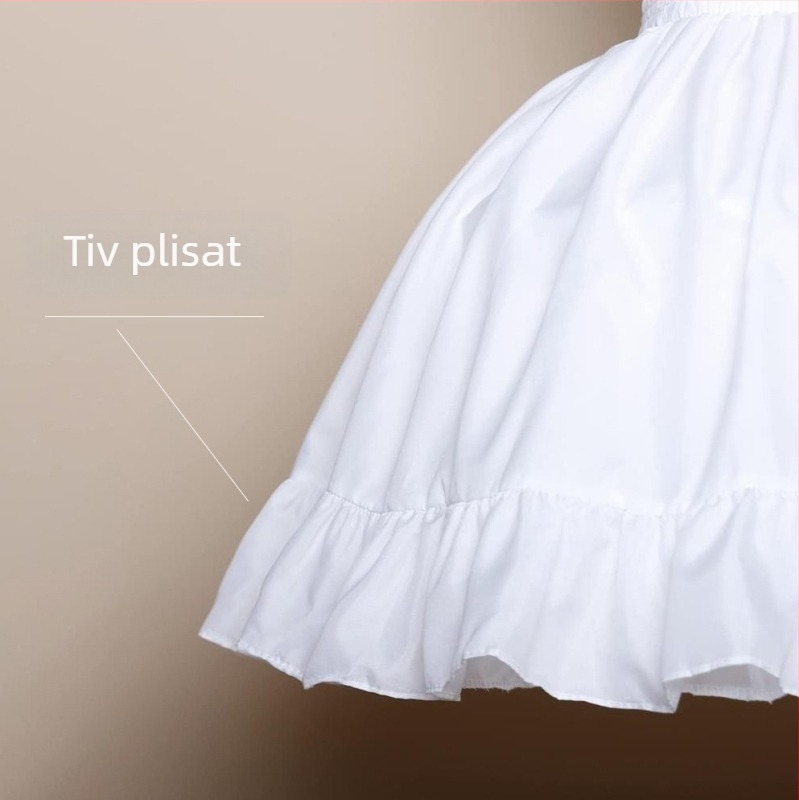 Fustă zilnică cu bretele, rochie tutu violentă, fustă scurtă, model os de pește, rochie de mireasă reglabilă, plisată, jupon