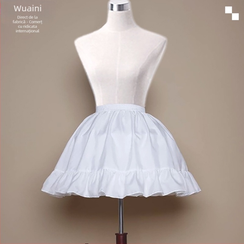 Fustă zilnică cu bretele, rochie tutu violentă, fustă scurtă, model os de pește, rochie de mireasă reglabilă, plisată, jupon