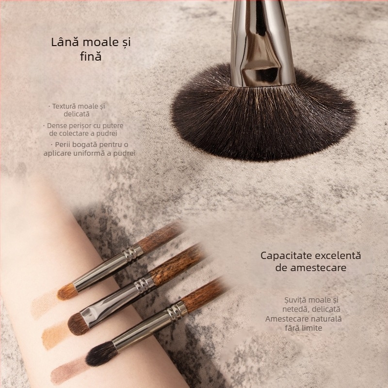 Set de pensule de machiaj Pensulă Senior 22 Lână Animală Pensulă de machiaj Cangzhou Pensulă pentru fard de pleoape Pensulă pentru nas Recomandat de artistul de machiaj