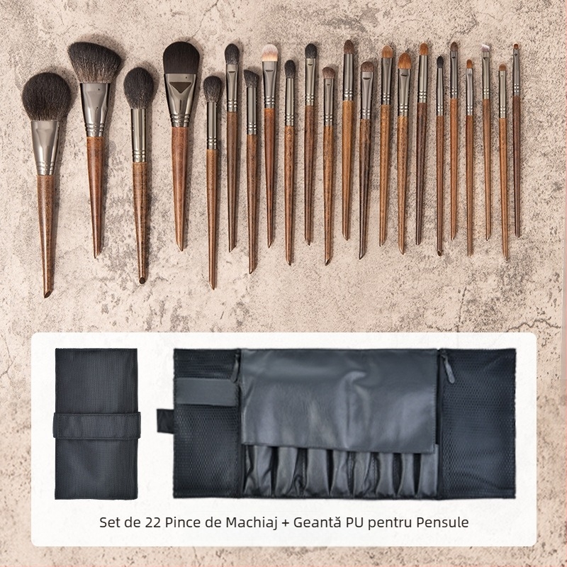 Set de pensule de machiaj Pensulă Senior 22 Lână Animală Pensulă de machiaj Cangzhou Pensulă pentru fard de pleoape Pensulă pentru nas Recomandat de artistul de machiaj