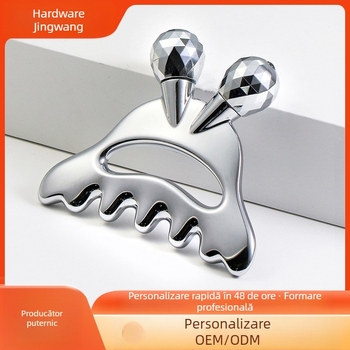 Pieptene de masaj pentru scalp metalic, sănătate, cap multifuncțional, Meridian, pieptene, mic monstru, frumusețe, bord, rolă, masaj facial, stick