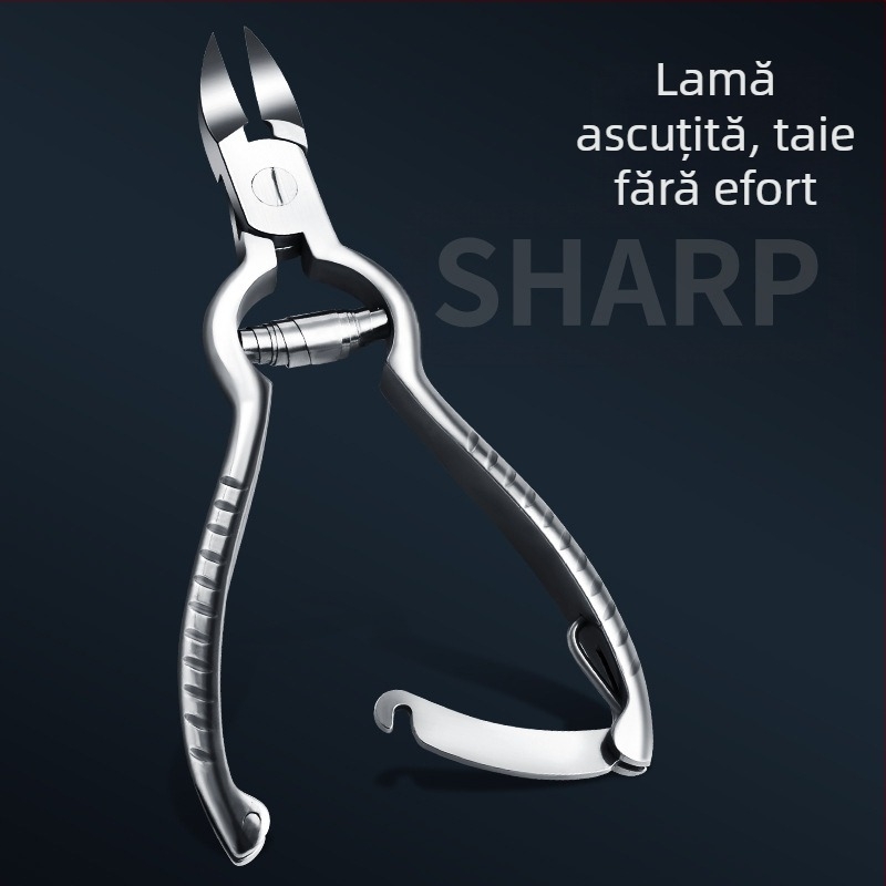Clește de dovleac din oțel inoxidabil, clește pentru piele moartă, foarfece pentru șanțuri de unghii cu olecranon, clește de unghii, instrumente de înfrumusețare și unghii dure, unghii încarnate, clește de dovleac mare