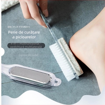 Îndepărtare piele moartă patru în unu, Șlefuitor de picioare, Îndepărtare bătături, Perie pentru picioare, Pilă de pedichiură, Exfoliator de picioare, Șlefuitor de picioare, Exfoliator de picioare