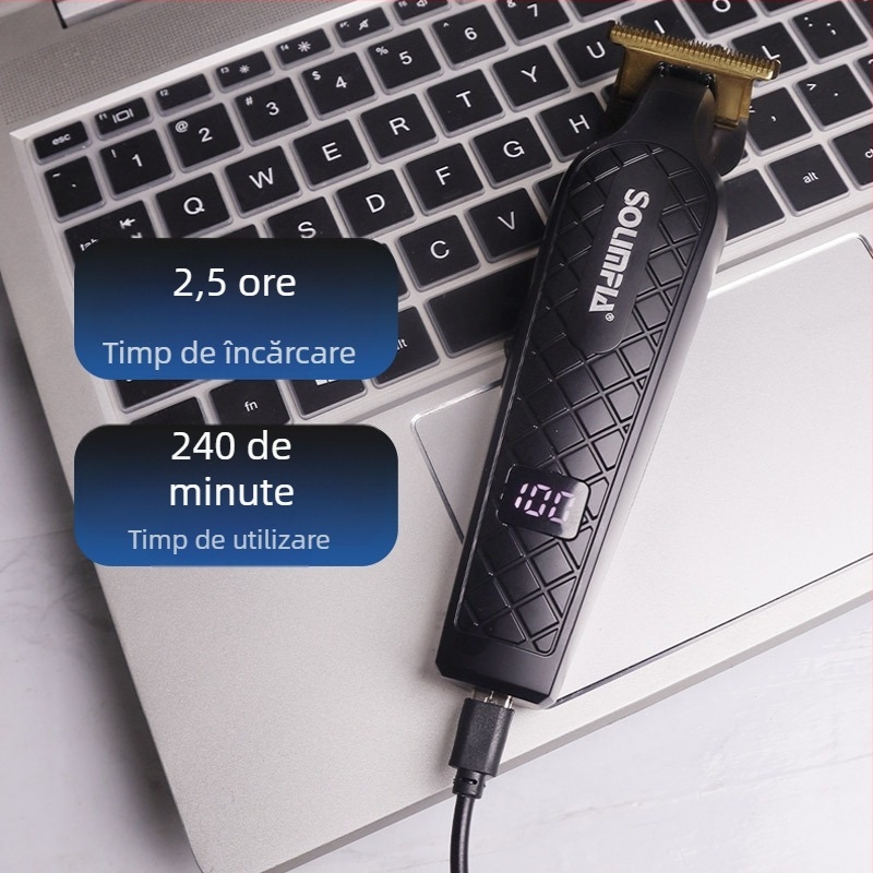 Mașină de tuns electrică pentru bărbați, cap de ras, mașini de tuns electrice reîncărcabile USB, cap de ulei, mașini de tuns pentru salon de coafură, en-gros