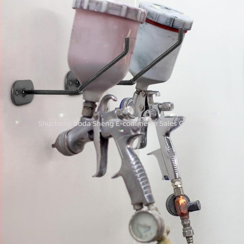 Suport pentru pistol de vopsit cu alimentare prin gravitație, suport pentru panou de perete, cârlig, cabină cupă/suport fix pentru pistol de vopsit