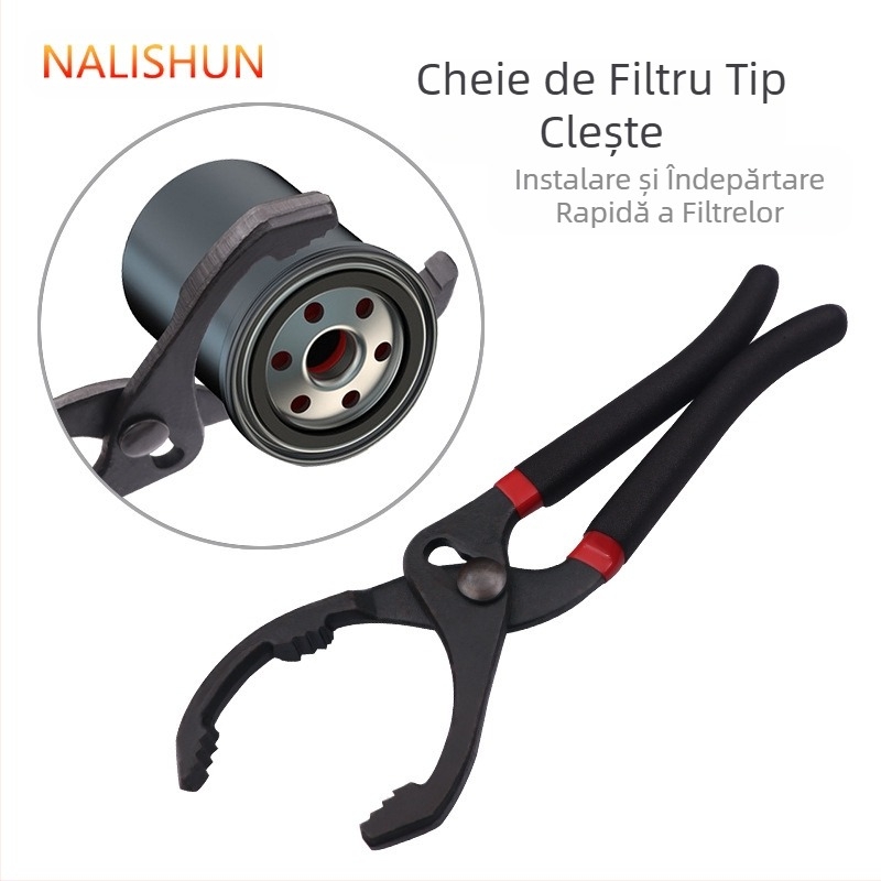 Cheie auto transfrontalieră pentru reparații auto, scule de întreținere auto, cheie cu cârlig pentru țevi, scule de demontare, tip clemă, manual de întreținere, cheie cu grilă