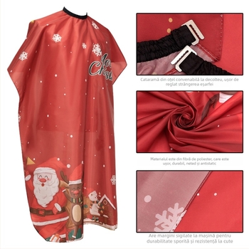 Șorț de tuns pentru copii de Crăciun, stil desen animat, șorț de tuns fără păr pentru bebeluși, Amazon Source