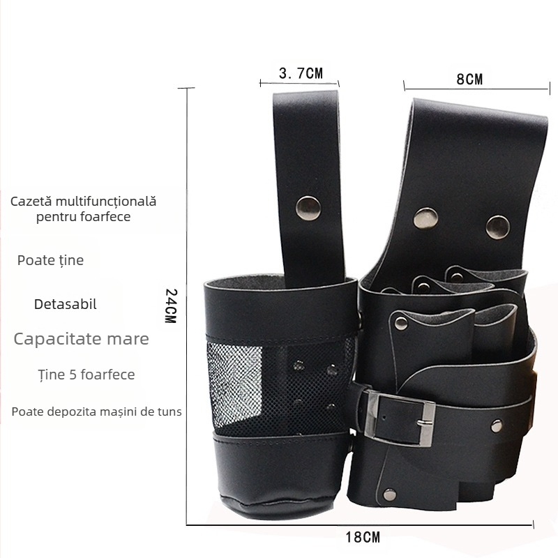 Foarfece de coafură geantă de talie foarfece multifuncționale kit de foarfece pentru stilistul de păr fierbător de tuns electric geantă de umăr geantă de foarfece pentru artiști pentru animale de companie geantă de foarfece