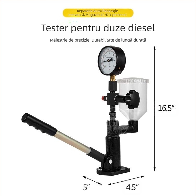Calibrator de duză injector diesel, furnizat direct din fabrică, tester de presiune a duzei injectorului, dispozitiv de inspecție a testerului diesel