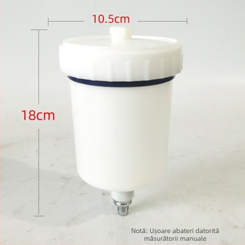 Potrivit pentru pistolul de vopsit din plastic Yantian Supernova Bellaria Black Knife, recipient de 600 ml