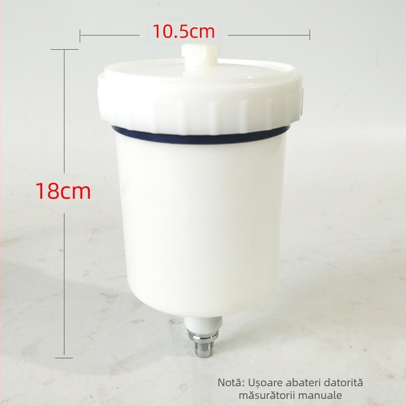 Potrivit pentru pistolul de vopsit din plastic Yantian Supernova Bellaria Black Knife, recipient de 600 ml