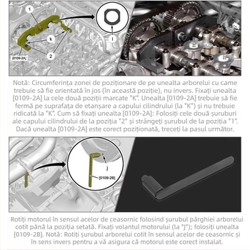 Sculă de distribuție pentru arbore de echilibrare, logo Peugeot 2 008 408 308S Citroen C3C4 1.2T