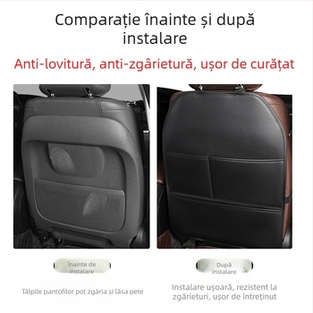 Protecție universală pentru spătarul scaunului auto, pernă anti-șoc, protecție spate, anti-uzură, pernă de protecție universală pentru spătarul scaunului din spate pentru copii, pentru mașină