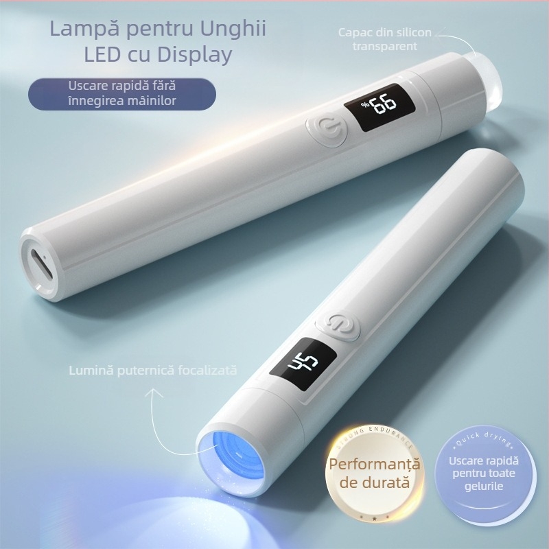 Lampă portabilă cu cap din silicon pentru terapie cu lumină pentru unghii, cu stocare de energie, produs nou transfrontalier