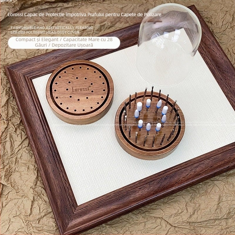 Nail Art Vintage nuc culoare șlefuire cap depozitare cutie placă poroasă avansată depozitare rack bază de afișare