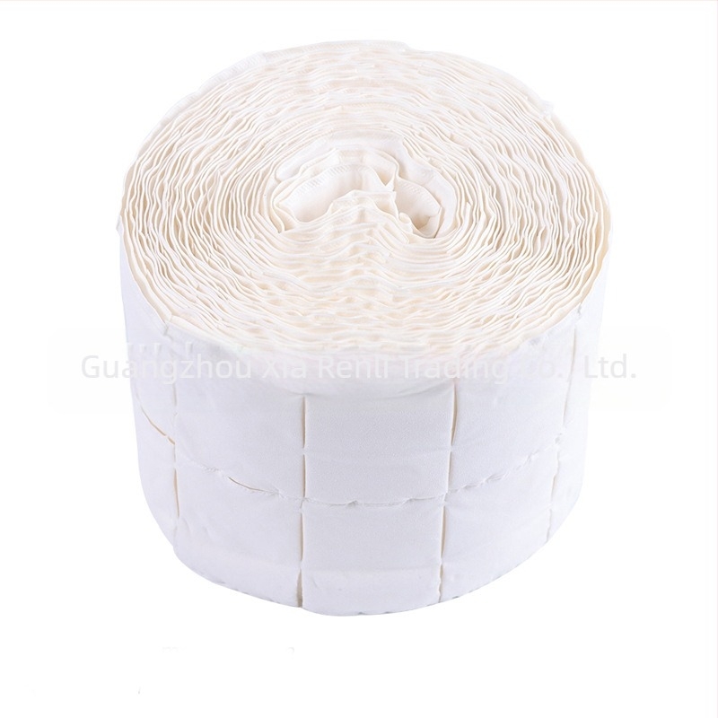 Prosop transfrontalier pentru îndepărtarea unghiilor, prosop rupt pentru îndepărtarea unghiilor, hârtie de curățare din bumbac, 500 de bucăți, rolă de prosop, hârtie rolă