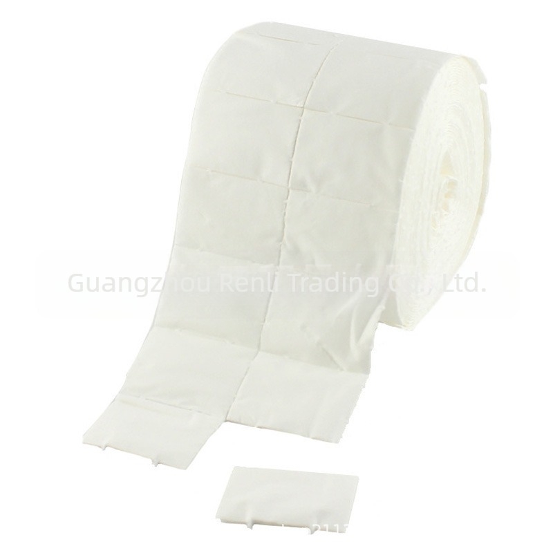 Prosop transfrontalier pentru îndepărtarea unghiilor, prosop rupt pentru îndepărtarea unghiilor, hârtie de curățare din bumbac, 500 de bucăți, rolă de prosop, hârtie rolă