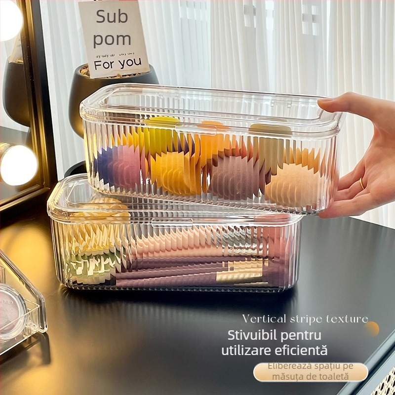 Puf de bumbac pentru depozitare, cutie de toaletă, masă de toaletă, cosmetice, perie, ruj, praf, pernă de aer, raft de depozitare, ouă de frumusețe