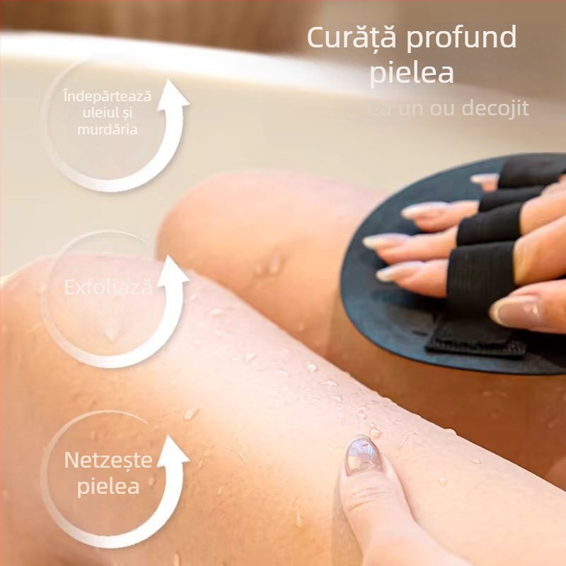 Prosop de baie pentru frecare, piele, stea, aceeași secțiune, pentru bărbați și femei, frecare spate, bandă de baie, frecare cu noroi, frecare sub tort rotund, fără durere, artefact de frecare cu noroi