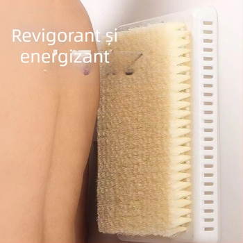 Perie de spate supradimensionată cu artefact de frecare, perie de baie cu frecare leneșă, masaj pentru spate, nu cereți oameni, ventuză de perete pentru baie