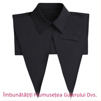 Vestă mică de vară, guler șal, stil cămașă subțire, guler cu punct mare, asortat, costum, guler fals, căptușeală exterioară, guler leagăn mare