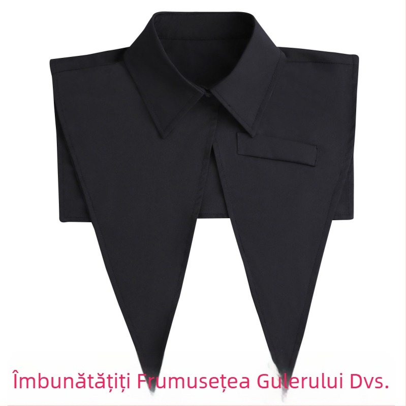 Vestă mică de vară, guler șal, stil cămașă subțire, guler cu punct mare, asortat, costum, guler fals, căptușeală exterioară, guler leagăn mare