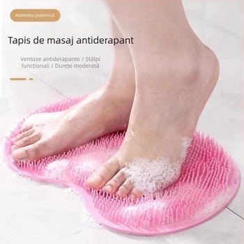 Spălarea picioarelor, frecarea picioarelor, artefact, perie leneșă pentru picioare, masaj pentru picioare, covoraș de baie de uz casnic, frecare pentru picioare, covoraș antiderapant pentru spălarea picioarelor cu ventuză