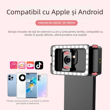 Producător en-gros telefon mobil macro umplere lumină de înaltă definiție sprâncene tatuaj gene suculente manichiură insecte bijuterii fotografiere live