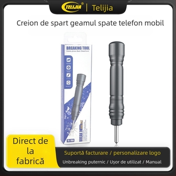 Demontarea carcasei spate a stiloului auriu, stilou de sablare, artefact de ecran cu lovitură de sablare pentru telefonul mobil, pentru capacul din sticlă al camerei Apple