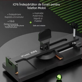 ✅ -Icf6 Instrument de îndepărtare a ecranului fără încălzire pentru repararea telefoanelor mobile, ventuză pentru deschiderea și dezasamblarea ecranelor telefoanelor mobile