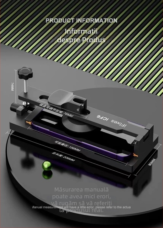 ✅ -Icf6 Instrument de îndepărtare a ecranului fără încălzire pentru repararea telefoanelor mobile, ventuză pentru deschiderea și dezasamblarea ecranelor telefoanelor mobile