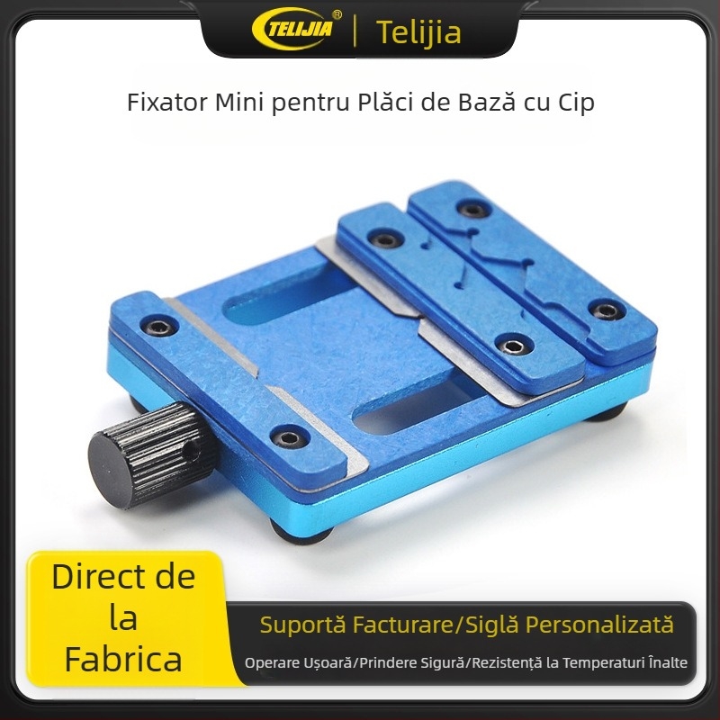 Dispozitiv de reparare MINI, dispozitiv de îndepărtare a adezivului pentru placa de bază a telefonului mobil, platformă de poziționare a cipurilor la temperatură înaltă cu un singur rulment